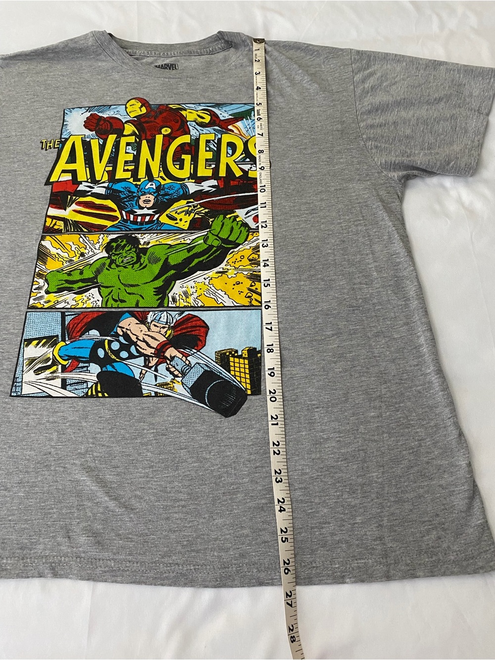 Marvel Avengers Graphic T-Shirt - Gray - Size Large - Picture 5 of 6